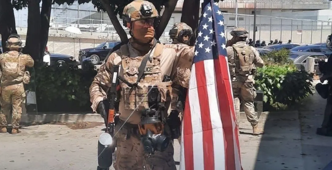 While Rioters Wave Foreign Flags and Burn Ours, Our Officers Will Always Raise the Stars and Stripes with Pride