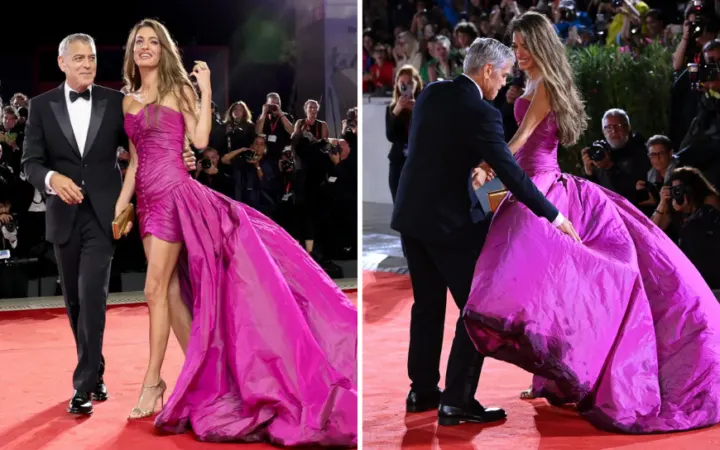 Vintage 1995 Scherrer on Amal Clooney turns heads in Venice: Should retro runway make a full comeback?