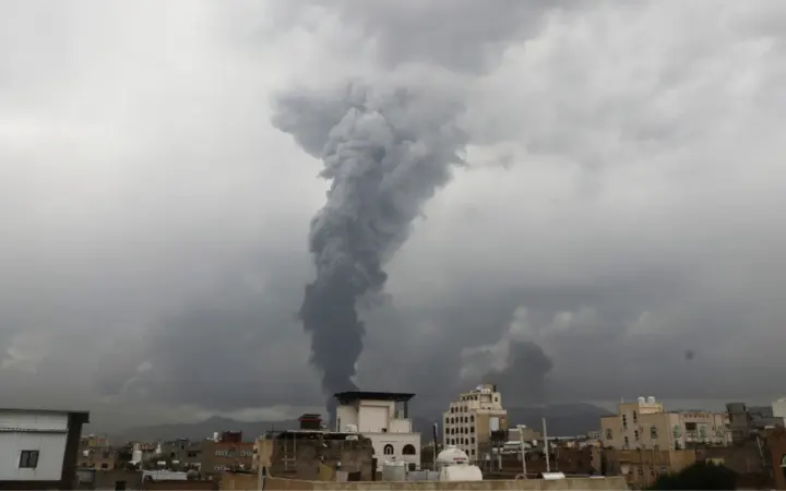 Multiple blasts reported across Sanaa after air raids: Can a cease-fire still be saved before the crisis deepens?