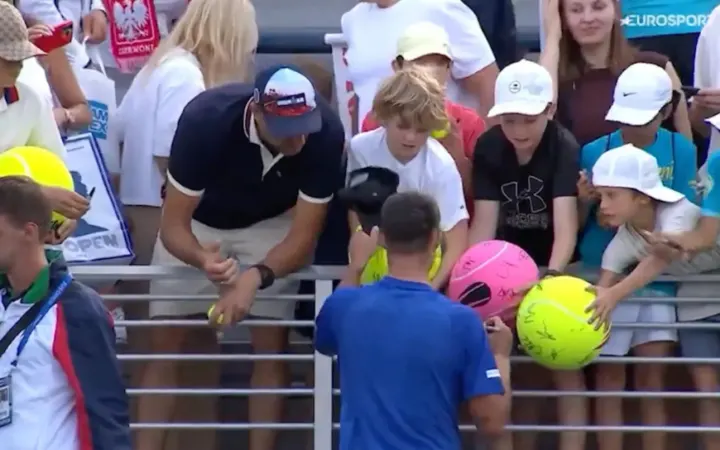 Furore CEO Piotr Szczerek caught stealing a boy’s signed tennis hat at the US Open. Could greed outweigh his millionaire status?