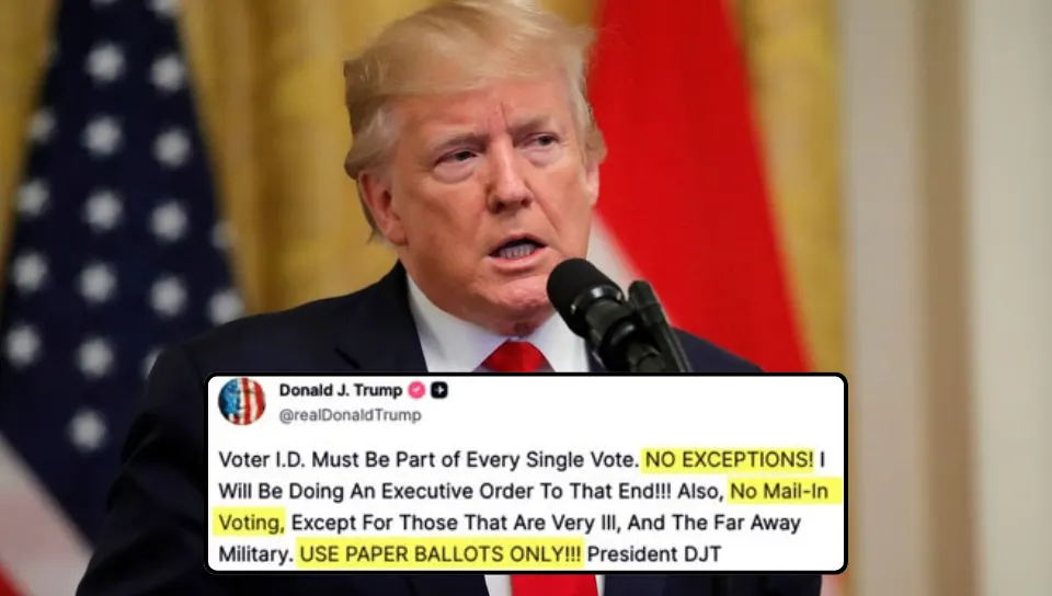 Trump signals end to mail-in ballots with nationwide voter ID: Will states comply or fight in court?